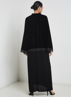 Lace Embellished Abaya Black - v1579595160/N33479625V_2