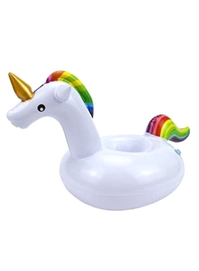 Unicorn Design Inflatable Pool Party Drink Holder Float - Image 1