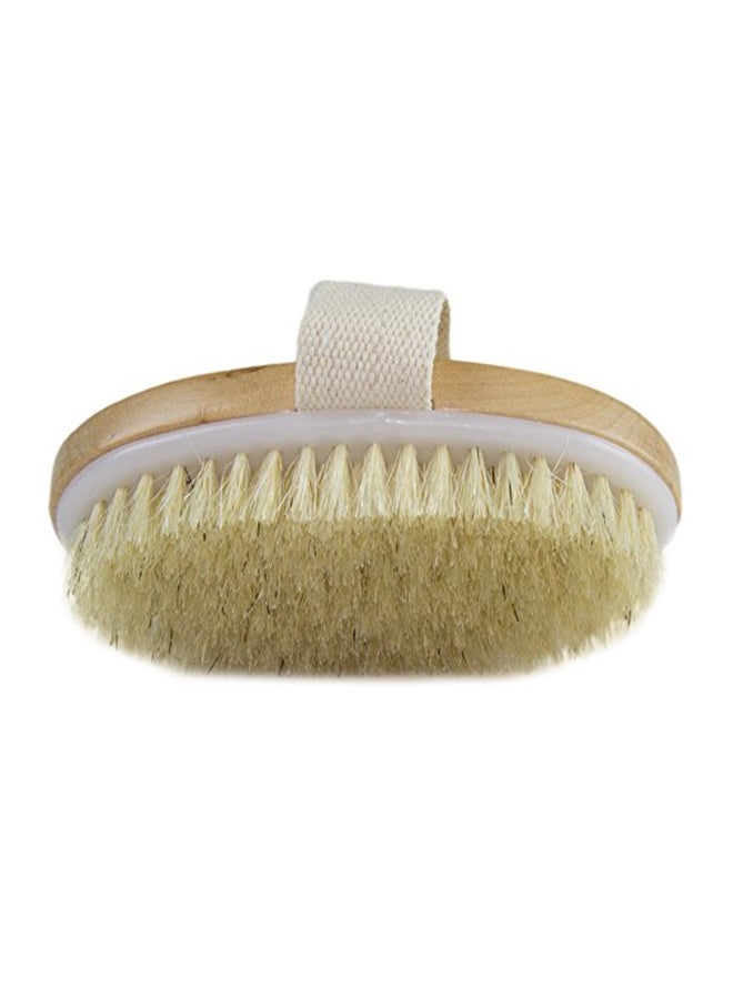 LAKA Exfoliating Dry Skin Body Brush Brown 2x4x2.8inch  - Image 1
