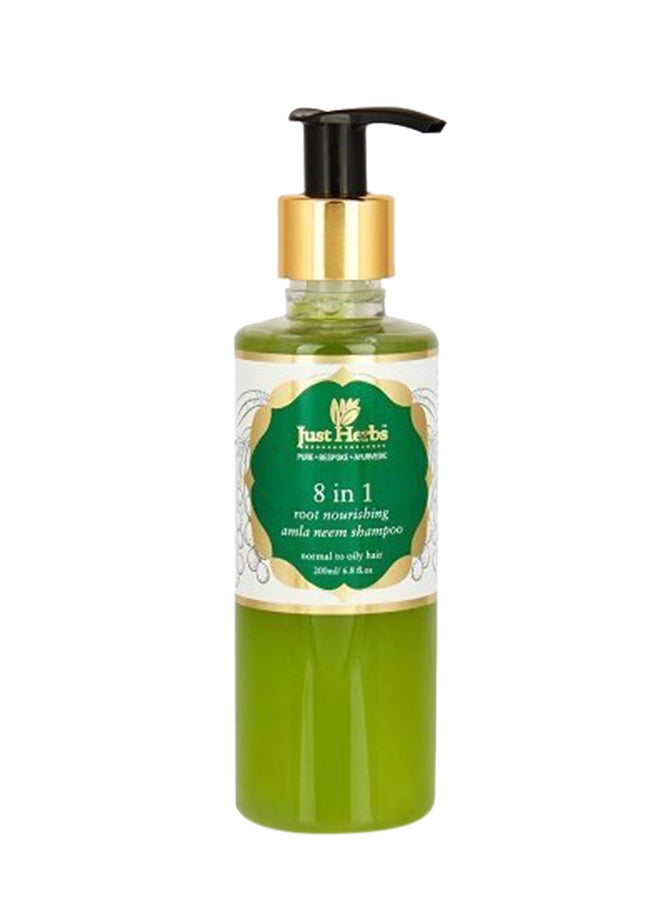 Just Herbs 8 In 1 Root Nourishing Amla Neem Shampoo 200ml 