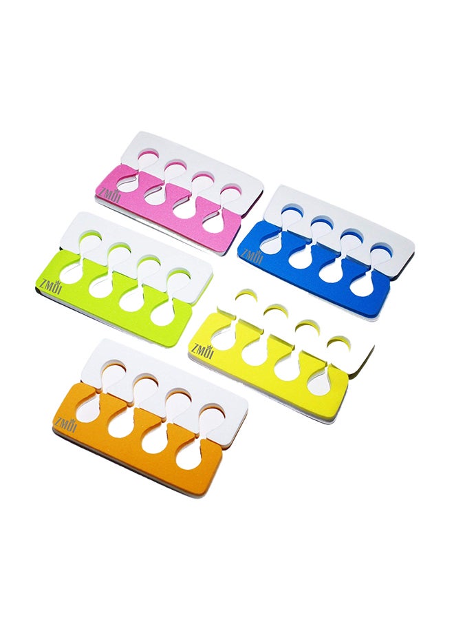 زد ام او اي مجموعة فواصل متينة لأصابع القدم بلونين مكونة من 12 قطعة - Image 1