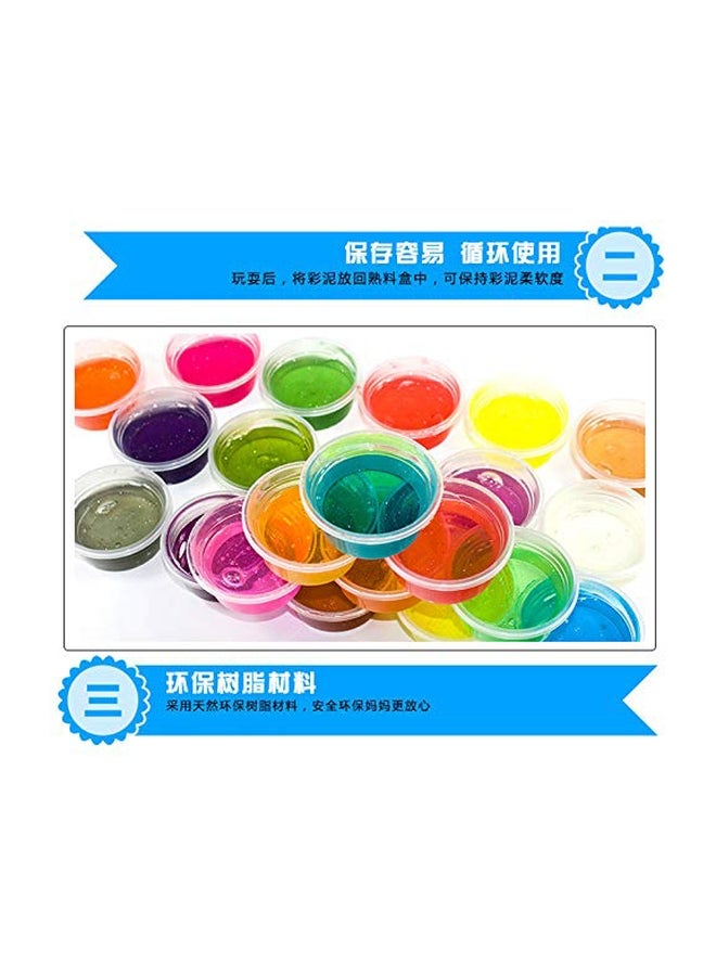 KriToy 24-Piece 5D Crystal Magic Putty Slime Jelly Set KT-163 - Image 2