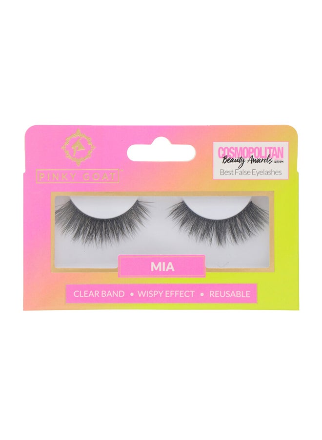 PINKY GOAT - Neon Eyelashes Black- Mia - Image 1