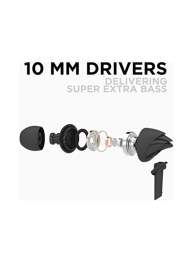 boAt BassHeads 100 Wired In-Ear Headphone With Mic Black - Image 2