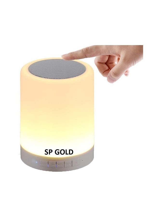 LED Touch Lamp Wireless Portable Bluetooth Speaker B07SNBC6KK Beige - Image 1