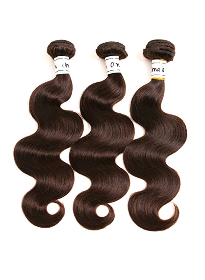 Ornate Hair 3-Piece Brazilian Hair Extension Set Brown 12,14,16inch 