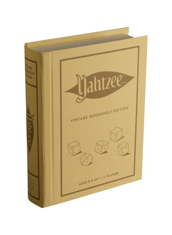 Winning Solutions Yahtzee Linen Book Vintage Edition Board Game - Image 1