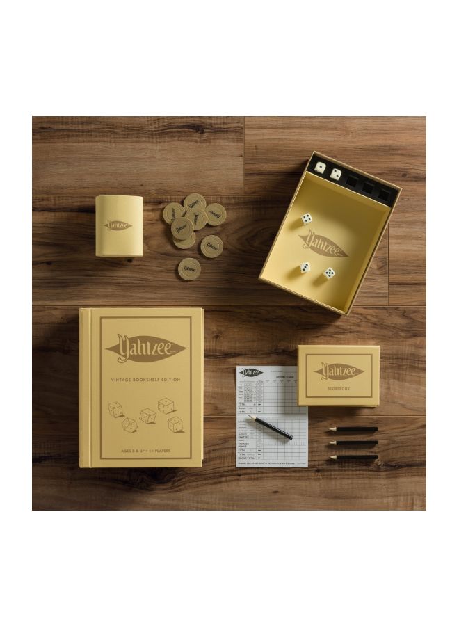 Winning Solutions Yahtzee Linen Book Vintage Edition Board Game - Image 2