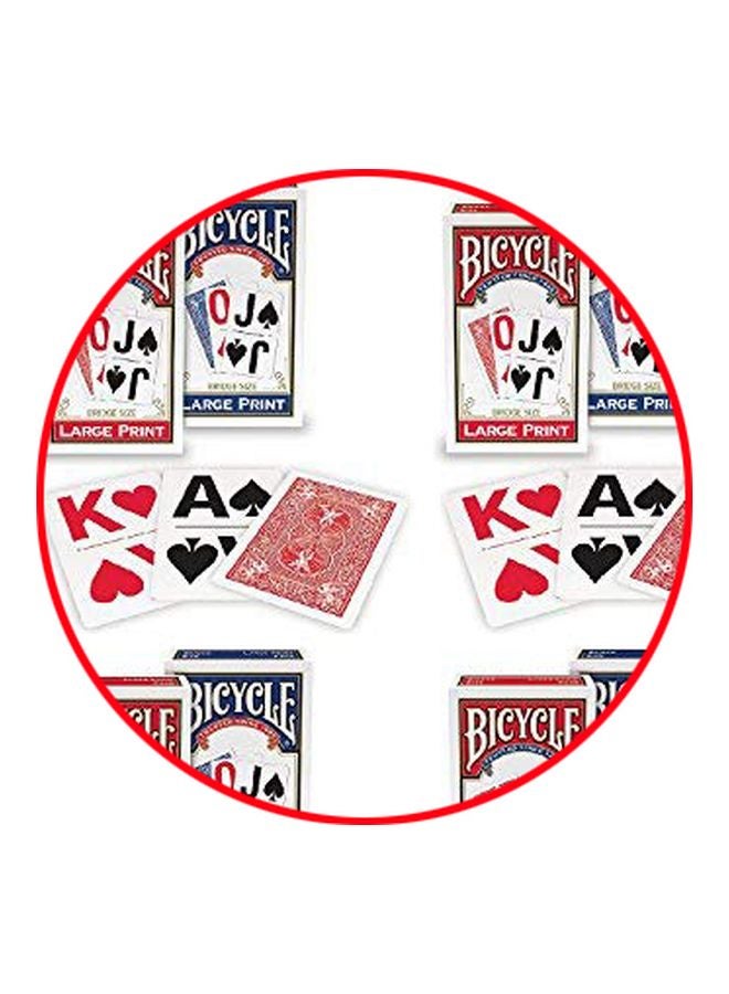 Bicycle - Pack Of 4 Large Print Playing Cards - Image 1