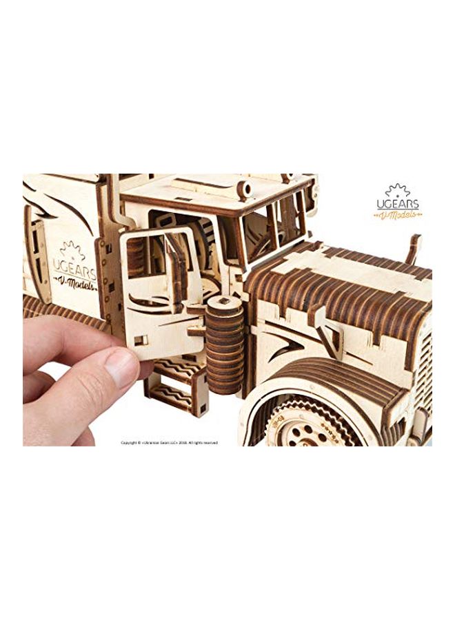 UGEARS 3-D Wooden Mechanical Mac Truck Puzzle VM-03 - Image 4