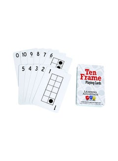 Learning Advantage 46-Piece Ten Frame Playing Cards Set 7293  - Image 1