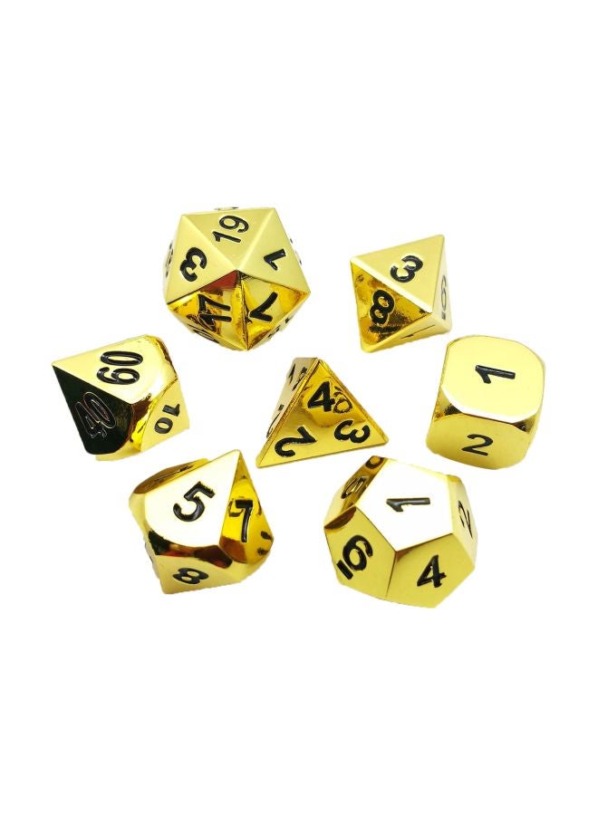 7-Piece Metal Polyhedral Dice BCD19M08 - v1579605672/N33545644A_1