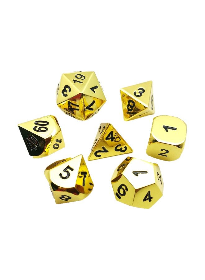 7-Piece Metal Polyhedral Dice BCD19M08