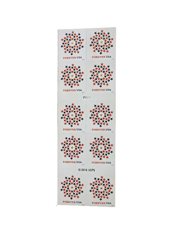يو اس بي اس طوابع بريدية بتصميم وطني حلزوني أسود/برتقالي/أخضر