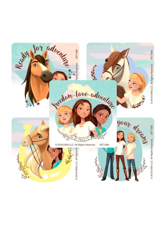 100-Piece Spirit Riding Free Stickers - v1579605878/N33546574A_1