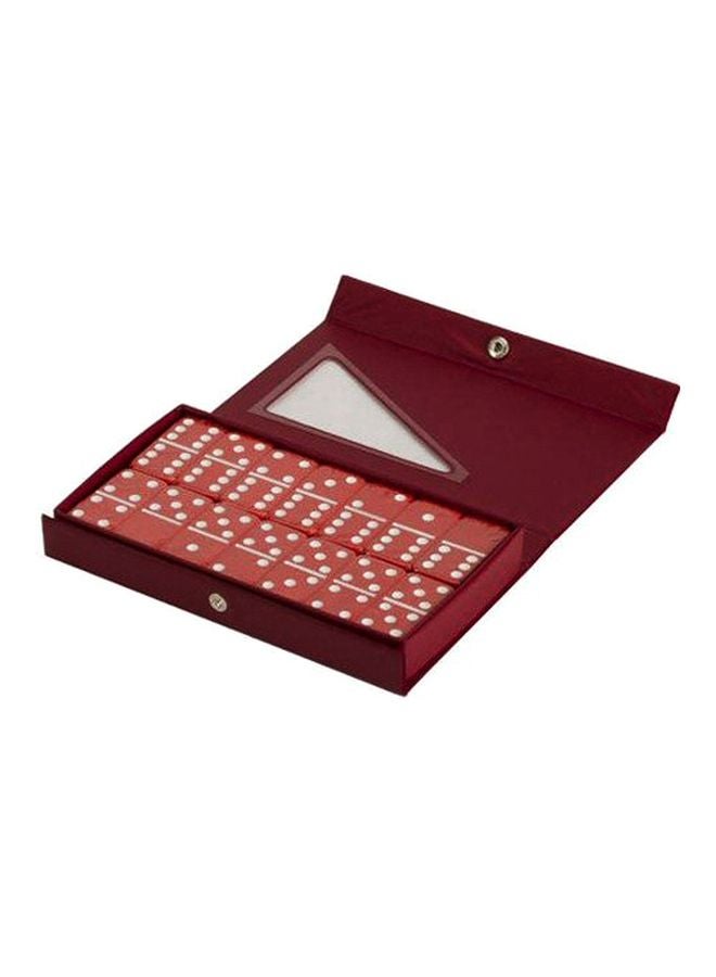 CHH 6-Piece Double Six Standard Domino Set SS-CQG-2408L-RD  - Image 1