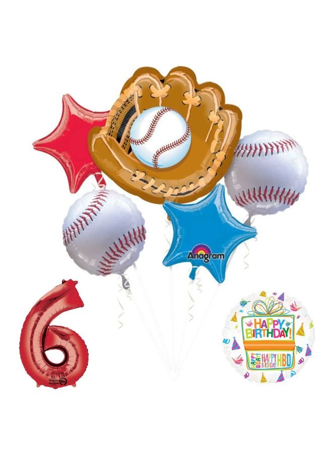 Mayflower Products Baseball 6th Birthday Balloon 