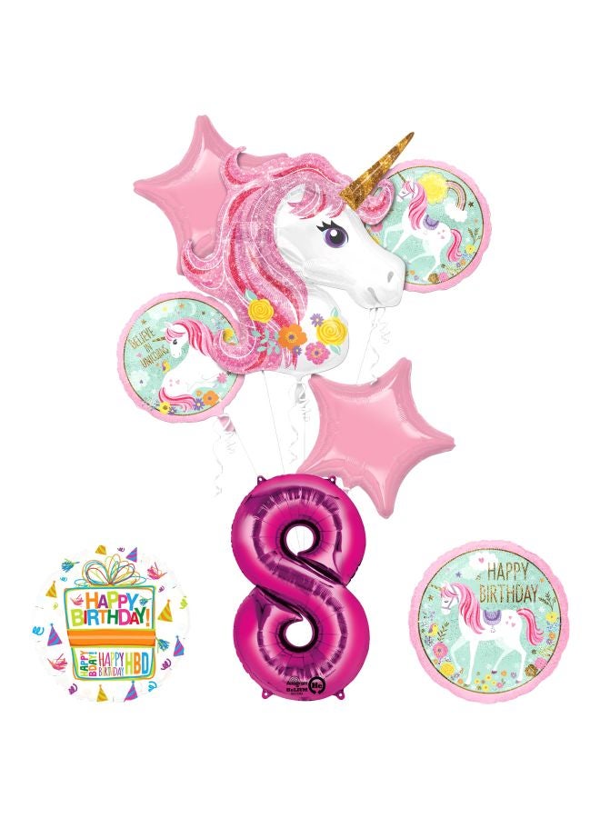 Mayflower Products Believe In Unicorns Balloon Bouquet Decoration Set  - Image 1