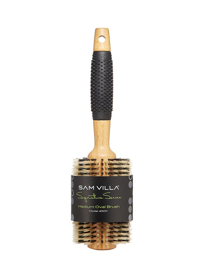 سام فيلا فرشاة بيضاوية الشكل بشعيرات مصنوعة من الخيزران 2X10X3بوصة - Image 2