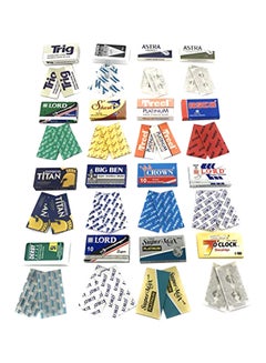 G.B.S Pack Of 32 High Quality Double Edge Razor Blades Multicolour  - Image 1