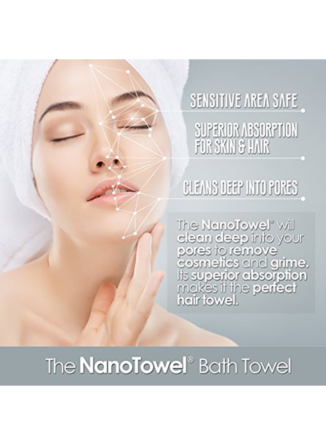 Life Miracle Super Absorbent Hair Towel White 20 x 40inch - Image 2