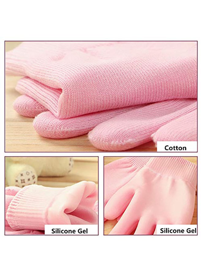 Pinkiou Gel Spa Moisturizing Gloves Pink  - Image 3