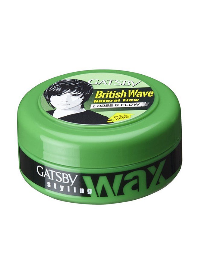 GATSBY - British Wave Loose And Flow Styling Wax 75grams - Image 1