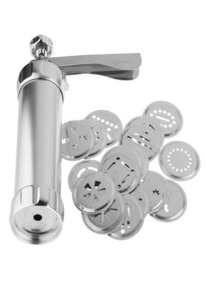 مور أداة صنع البسكويت والبيتي فور فضي - Image 1