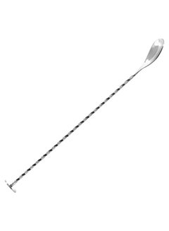 Generic Spiral Pattern Cocktail Shaker Spoon Silver 12inch  - Image 2