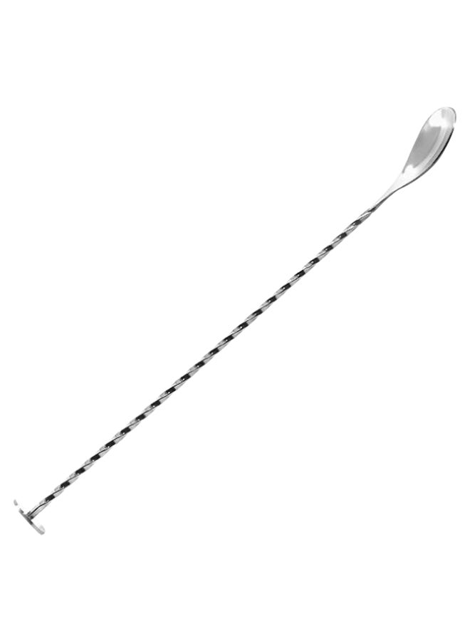 Generic Spiral Pattern Cocktail Shaker Spoon Silver 12inch  - Image 2