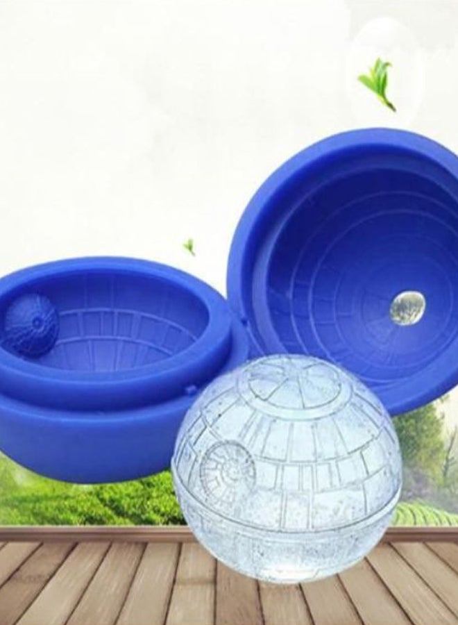 Generic - Pack Of 2 Frozen Ice Ball Maker Mold Blue 7.5cm - Image 1