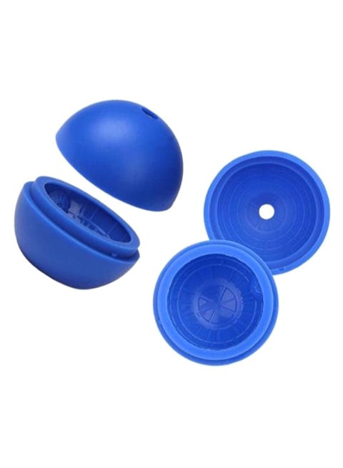 Pack Of 2 Frozen Ice Ball Maker Mold Blue 7.5cm