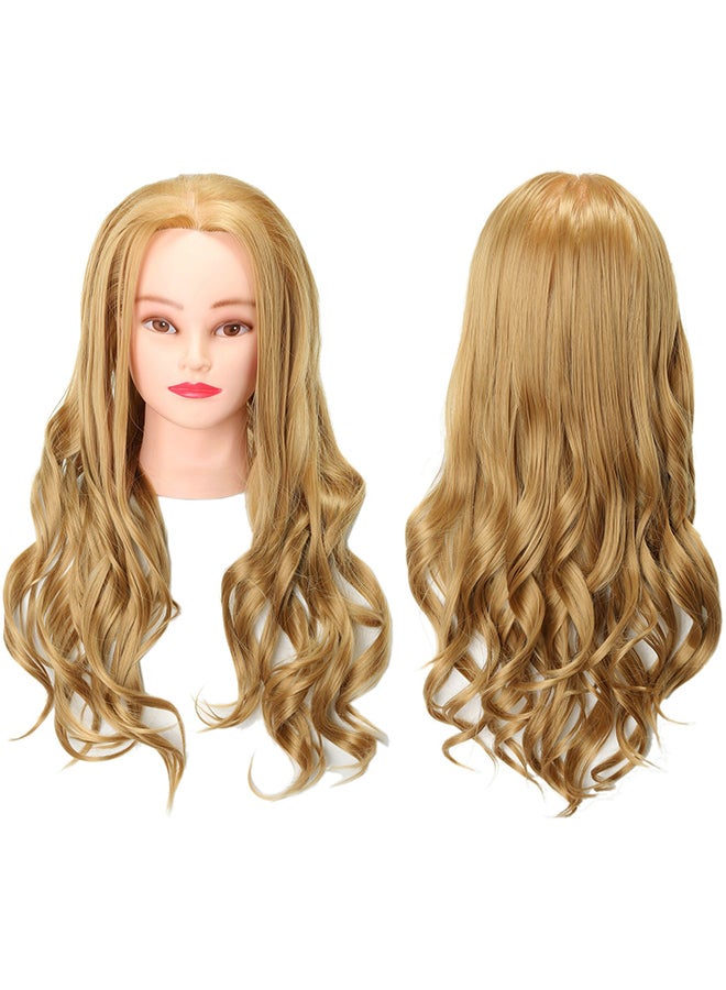 FUTAI Hair Extension Mannequin With Stand Blonde 30inch - Image 3