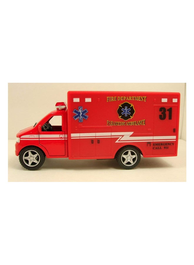 Kinsmart Diecast Ambulance 5inch  - Image 3