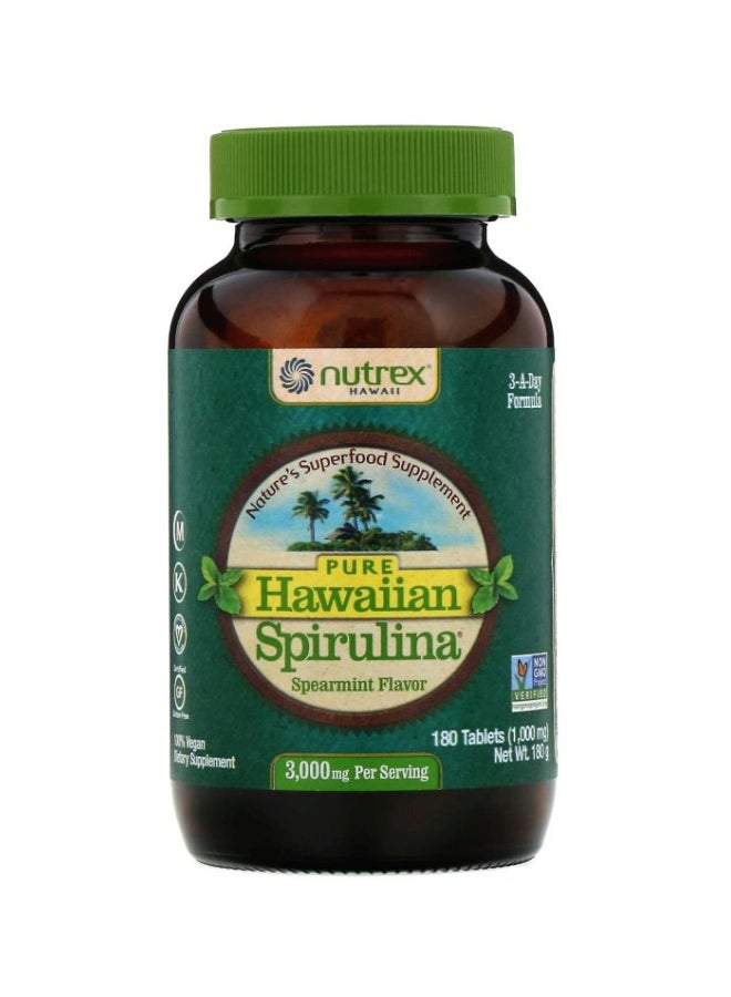 Nutrex Hawaii - Pure Hawaiian Spirulina Dietary Supplement 1000 mg - 180 Tablets - Image 1