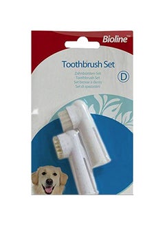 Bioline 2-Piece Finger Brush Set White 