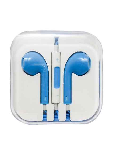 Wired In-Ear Headphone With Mic For Apple iPhone 5/5S/5C/iPad Blue