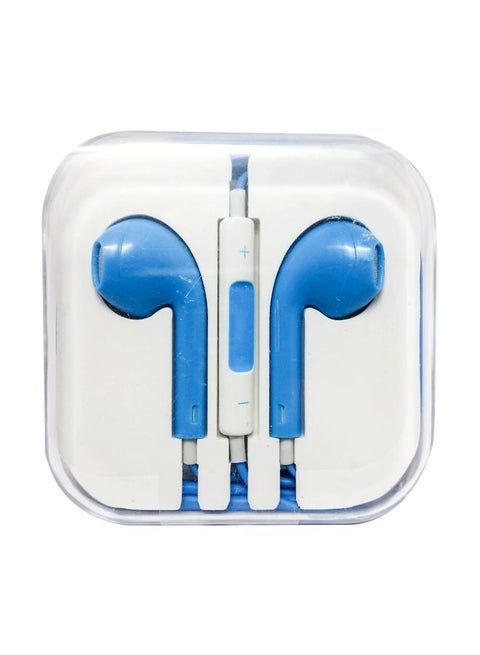Wired In-Ear Headphone With Mic For Apple iPhone 5/5S/5C/iPad Blue