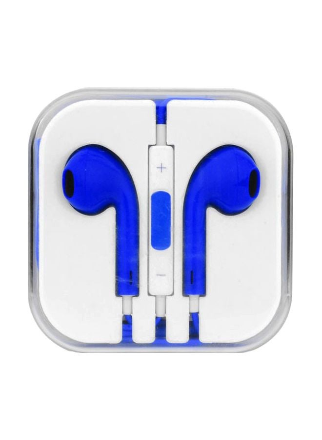 Generic - In-Ear Wireless Earphones With Remote Control And Mic For Apple iPhones Blue/White - Image 1