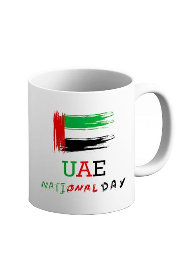 ITALCO UAE National Day Celebration Printed Ceramic Coffee Mug White 