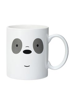 Miniso Panda Printed Ceramic Coffee Mug White/Black 