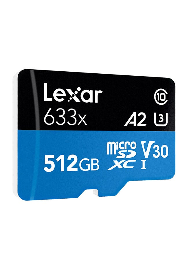 Lexar Micro SDXC Class10 Memory Card With Adapter Blue/Black  - Image 2