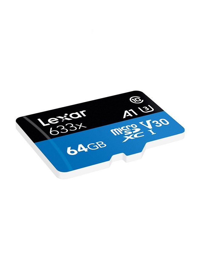 Lexar Micro SDXC Class10 Memory Card With Adapter Blue/Black  - Image 2