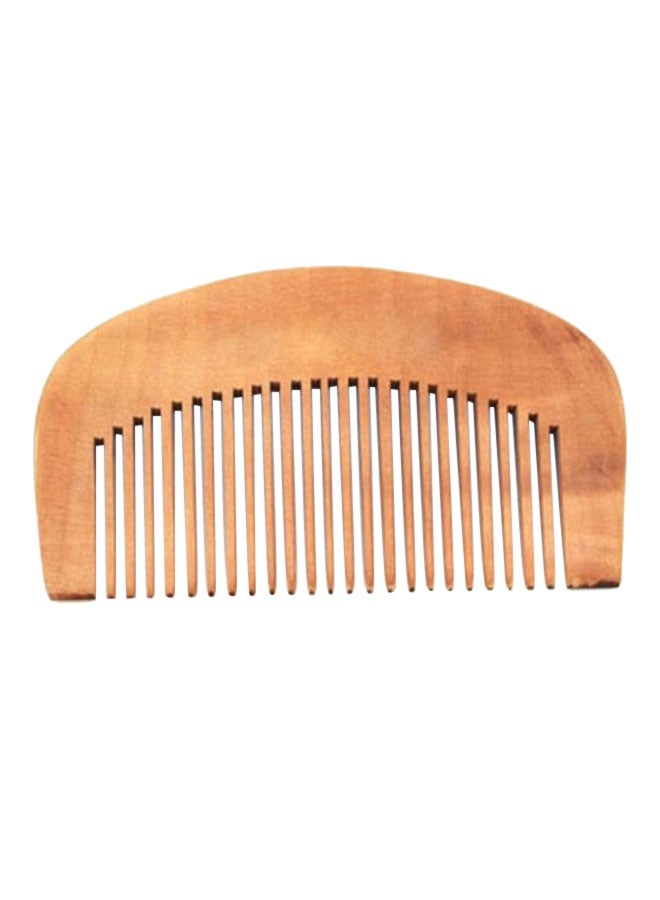 Anti-Static Wooden  Hair Comb Brown 10x5cm - Image 1