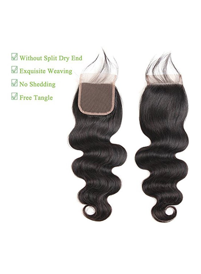 3-Piece Soft Wavy Hair Extension With Closure Black - v1579671377/N33896649A_2