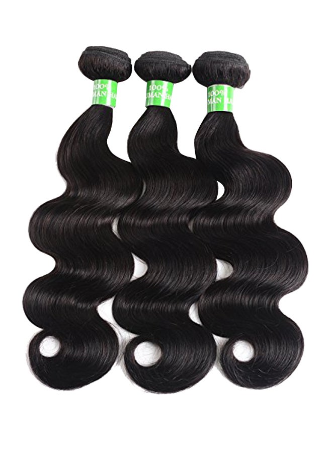 3-Piece Soft Wavy Hair Extension With Closure Black - v1579671378/N33896649A_1