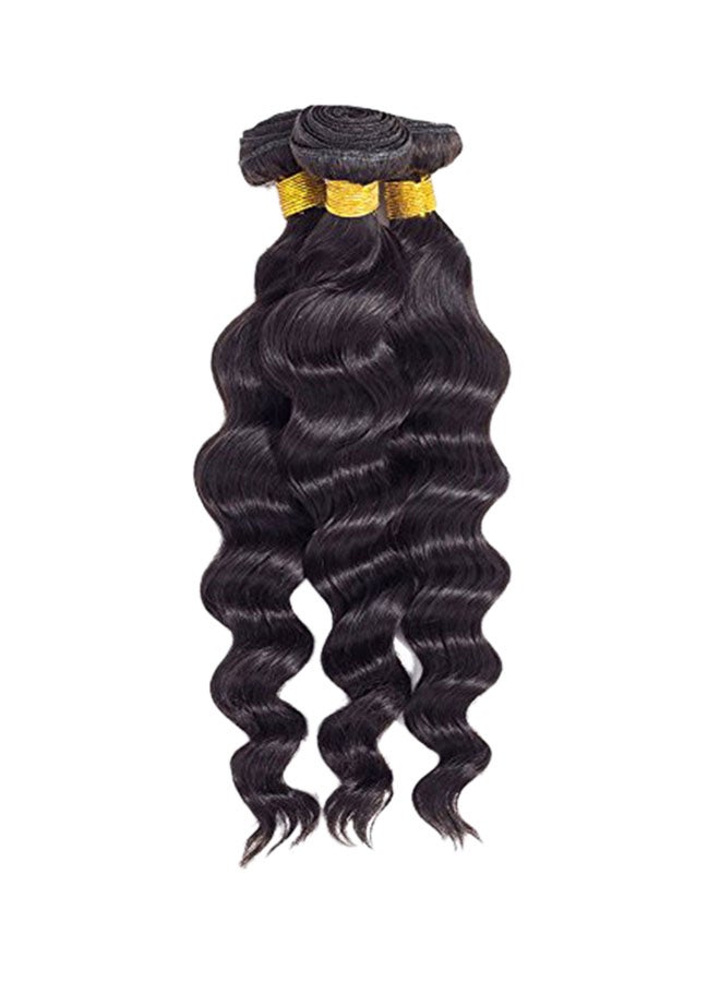 ROYAL IMPRESSION - 3-Piece Brazilian Wavy Hair Extensions Black - Image 1