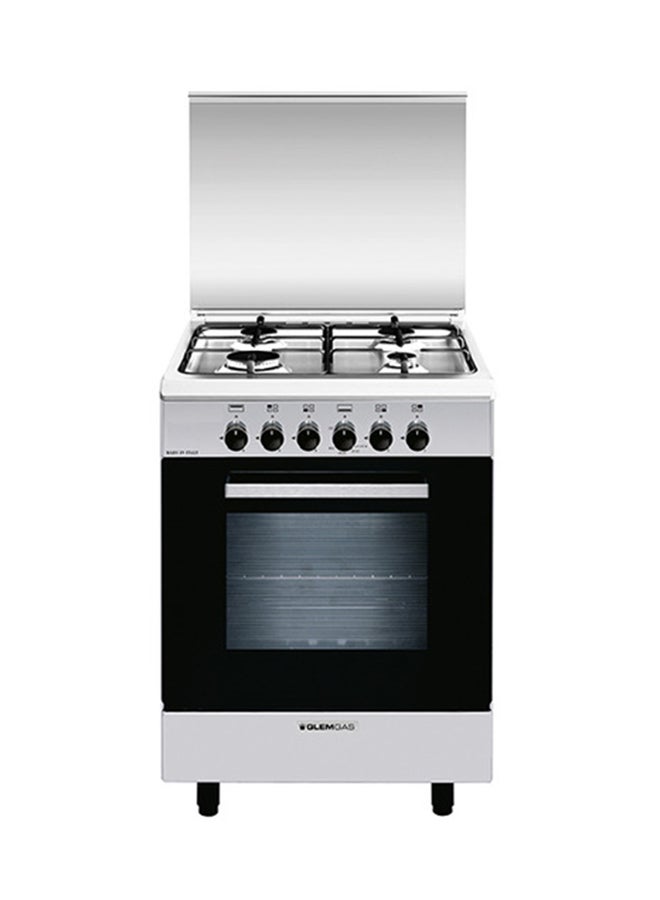 GLEMGAS Gas Oven With Grill AL6611GI01AG Silver  - Image 1