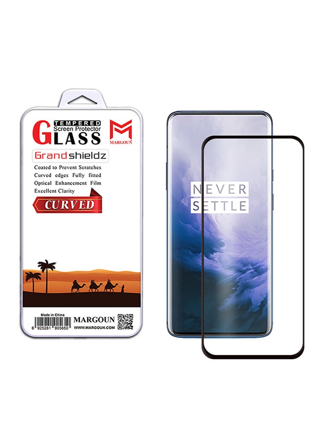 MARGOUN 3D Curved Tempered Glass Screen Protector For OnePlus 7 Pro Clear