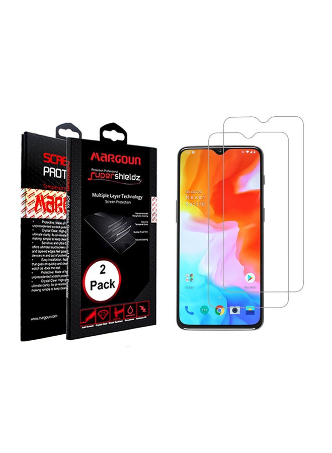 MARGOUN 2-Pack Screen Protector For OnePlus 6T Clear
